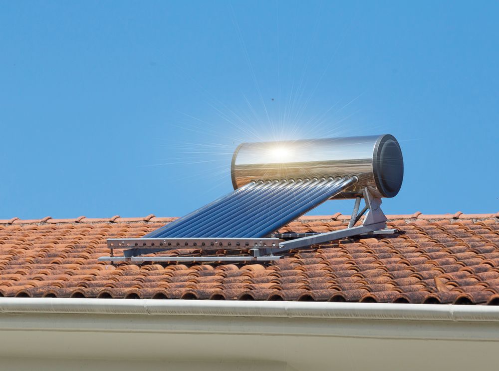 Termotanque solar con tubos de vacío instalado por MS Automatismos - Agua caliente con energía solar